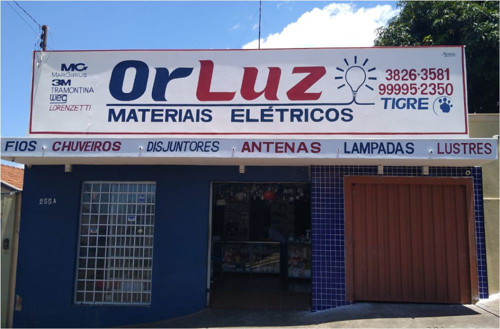 imagem de frente da loja Orluz Materiais Elétricos